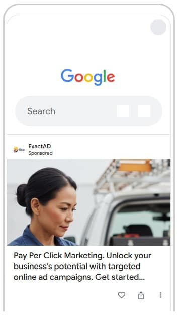 Google Discover ads from ExactAD